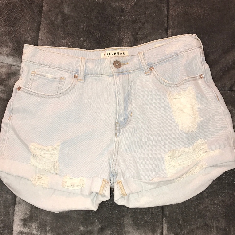 PACSUN HIGH-RISE DENIM SHORTS